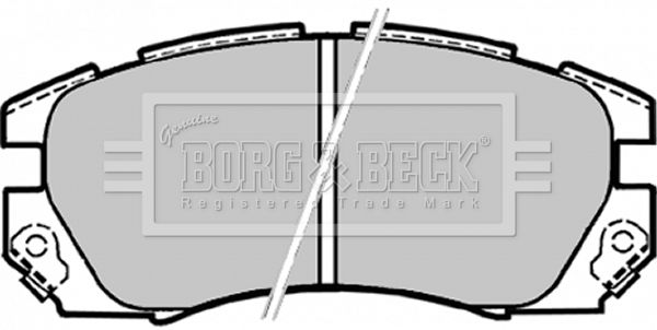 BORG & BECK Piduriklotsi komplekt,ketaspidur BBP1479